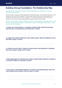 Free Relationships Activity Sheet | Class 4 | Life Skills | BookFlik
