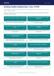 Free Relationships Flashcards | Class 4 | Life Skills | BookFlik