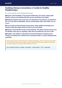 Free Relationships Poster | Class 5 | Life Skills | BookFlik