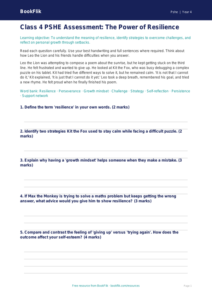 Resilience Assessment for Class 4 | Life Skills CBSE | BookFlik