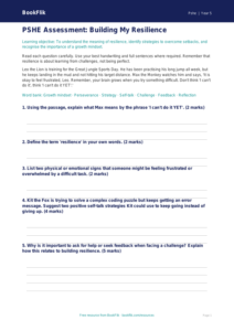 Resilience Assessment for Class 5 Students | Life Skills CBSE