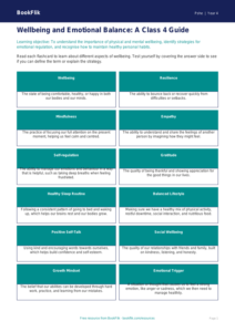Wellbeing Flashcards for Class 4 | CBSE Life Skills | BookFlik