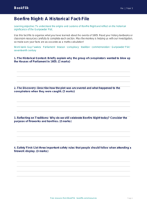 Bonfire Night Learning Resource | Class 5 EVS & Moral Education | BookFlik