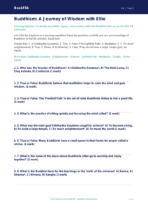 Free Buddhism Quiz | Class 5 | EVS / Moral Education | BookFlik