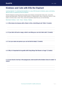 Free Buddhism Activity Sheet | Nursery / LKG | EVS / Moral Education | BookFlik
