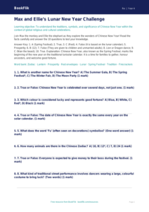 Chinese New Year Quiz for Class 4 | EVS & Moral Education | BookFlik