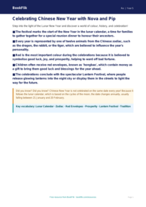 Free Chinese New Year Poster | Class 5 | EVS / Moral Education | BookFlik