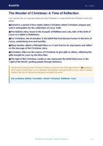 Free Christmas Poster | Class 5 | EVS / Moral Education | BookFlik
