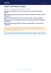 Free Diwali Poster | Class 4 | EVS / Moral Education | BookFlik