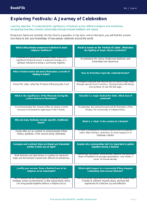 Festivals Flashcards Class 4 Free | EVS & Moral Education | BookFlik