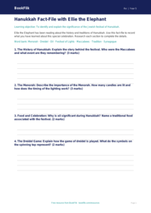 Hanukkah Learning Resource for Class 5 | EVS & Moral Education | BookFlik