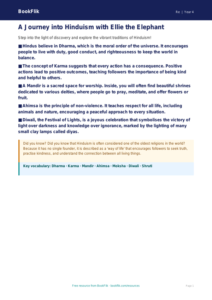 Free Hinduism Poster | Class 4 | EVS / Moral Education | BookFlik