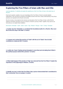 Understanding Islamic Traditions: Class 4 EVS Worksheet | BookFlik
