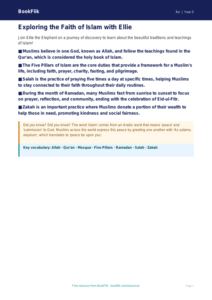 Understanding Islam: Educational Poster for Class 5 | BookFlik