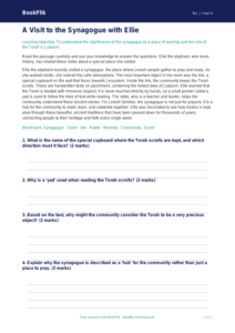 Free Judaism Comprehension | Class 4 | EVS / Moral Education | BookFlik