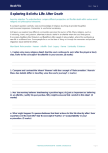 Class 4 EVS Worksheet: Understanding Life Cycles and Nature | BookFlik