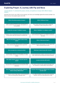 Class 4 Prayer Flashcards | EVS & Moral Education | BookFlik
