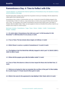 Remembrance Day Quiz for Class 5 | CBSE EVS & Moral Education