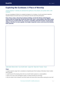 Free Sikhism Drawing Sheet | Class 5 | EVS / Moral Education | BookFlik