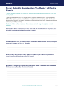 Free Forces Template | Class 4 | Science | BookFlik