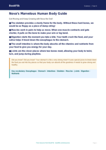 Human Body Systems Poster for Class 4 | Science | BookFlik