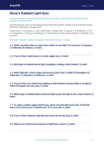 Free Light Quiz | Class 4 | Science | BookFlik