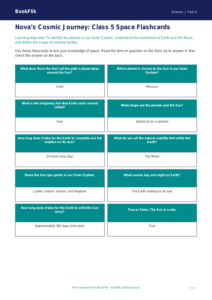 Space Flashcards for Class 5 Science | CBSE Curriculum | BookFlik