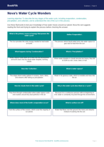 Free Water Cycle Flashcards | Class 4 | Science | BookFlik