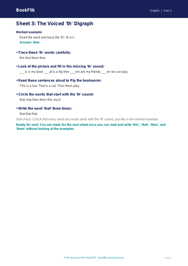 Free B Track Sheet | Class 1 | English | BookFlik worksheet preview — English B