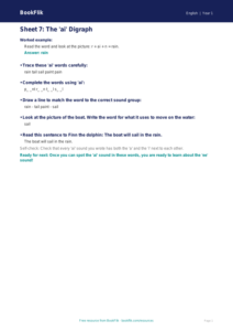 Free B Track Sheet | Class 1 | English | BookFlik