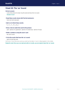 Free B Track Sheet | Class 1 | English | BookFlik