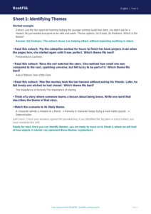 Free F Track Sheet | Class 5 | English | BookFlik