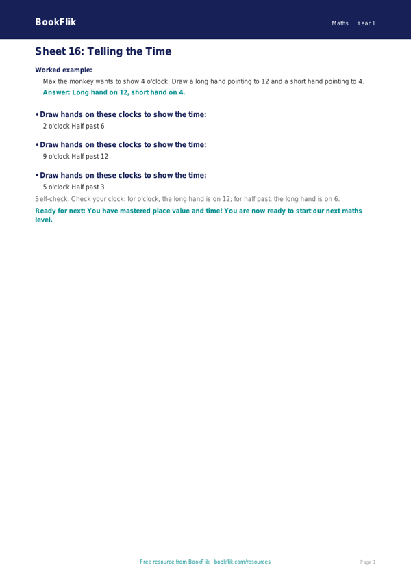 Free 3A Track Sheet | Class 1 | Maths | BookFlik worksheet preview — Maths 3A