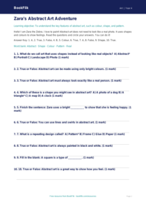 Free Abstract Art Quiz | Year 4 Supported | BookFlik