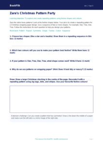 Free Christmas Art Activity Sheet | Year 4 Supported | BookFlik