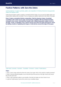Free Christmas Art Drawing Sheet | Year 5 Core | BookFlik