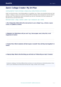 Free Collage Template | Year 4 Supported | BookFlik