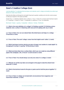 Free Collage Quiz | Year 5 Core | BookFlik