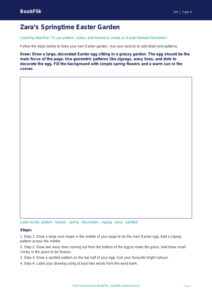 Free Easter Art Drawing Sheet | Year 4 Supported | BookFlik