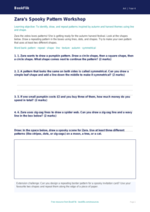 Free Halloween Art Activity Sheet | Year 4 Supported | BookFlik