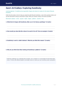 Free Kandinsky Template | Year 4 Supported | BookFlik