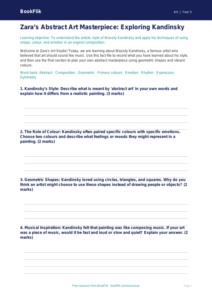 Free Kandinsky Template | Year 5 Core | BookFlik