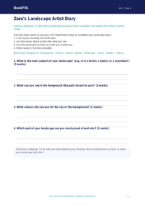 Free Landscapes Template | Year 4 Supported | BookFlik