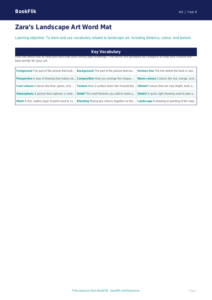 Free Landscapes Word Mat | Year 4 Supported | BookFlik