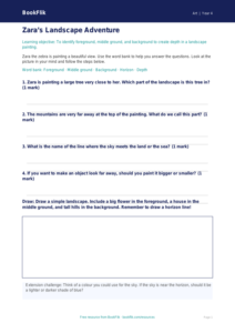 Free Landscapes Worksheet | Year 4 Supported | BookFlik