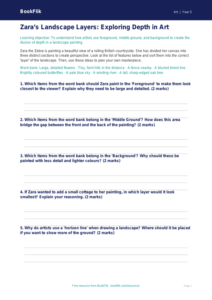 Free Landscapes Activity Sheet | Year 5 Core | BookFlik