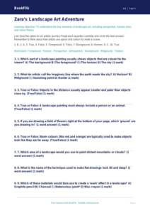 Free Landscapes Quiz | Year 5 Core | BookFlik