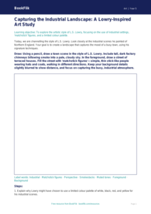 Free Lowry Drawing Sheet | Year 5 Core | BookFlik