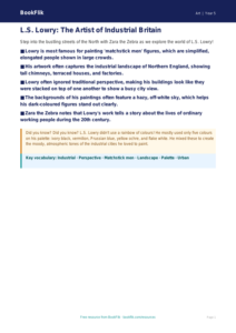 Free Lowry Poster | Year 5 Core | BookFlik