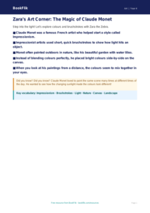 Free Monet Poster | Year 4 Supported | BookFlik